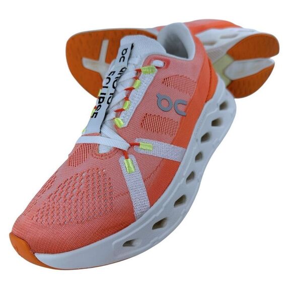 On Cloud Cloudeclipse Flame/Ivory Running Shoes Women’s Size 8 - Picture 9 of 9